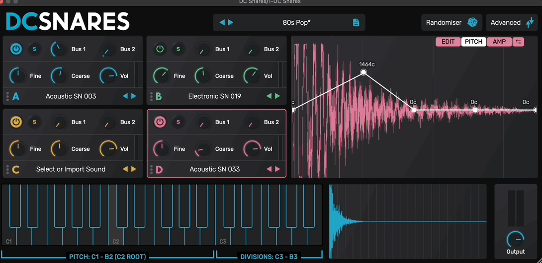 DC Snares realtime envelopes